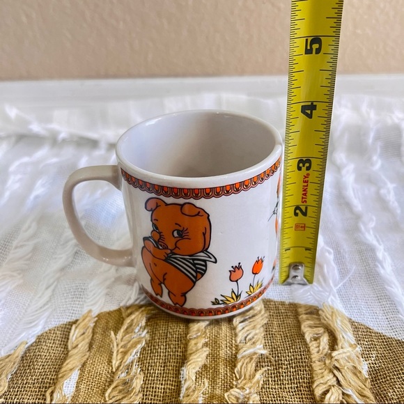 VTG 1960s Made In Japan Porcelain Pig Lion Duck Small Mug Cute - Picture 6 of 7